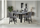D5473 BAR TABLE AND 8 D06 BAR STOOLS