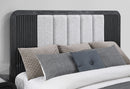 BECKETT WHITE/BLACK KING BED GROUP WITH COOLER & SPEAKER