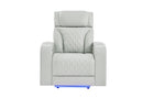 U8611 Blanche Power Recliner with Power Headrest and LED