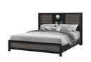 Lisbon Grey/Black Bookcase Bed
