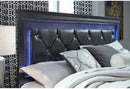 POMPEI METALLIC GREY QUEEN BED, DRESSER, MIRROR AND 2 NIGHTSTANDS