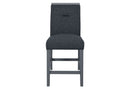 MONACO DARK GREY BAR TABLE AND 6 MONACO DARK GREY BAR STOOLS