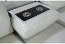 U0212 BLANCHE SILVER PULL OUT SOFA BED
