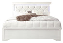 POMPEI WHITE QUEEN BED WITH LED DRESSER MIRROR AND NIGHTSTAND