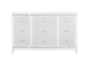 Alina White Dresser with LED