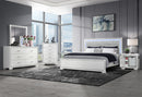 SOLEIL WHITE KING BED GROUP WITH COOLER AND SPEAKER