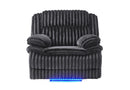 U8686 Black Power Recliner with LED