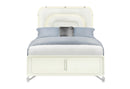Lyra Beige Bed with LED