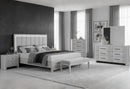 ELSIE GREY KING BED WITH LED