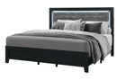 REID BLACK KING BED GROUP WITH LED