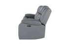 U7068 Grey 10 Power Reclining Sofa with Ddt, Wc and LED