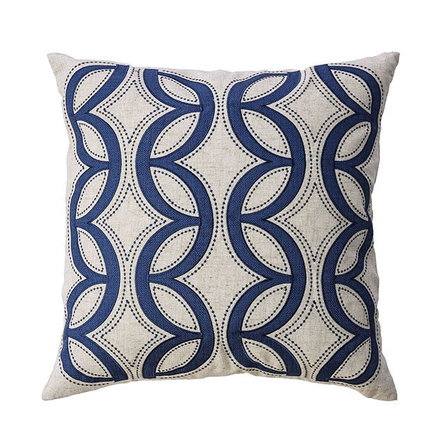 Teri Natural/Indigo 20" X 20" Pillow, Natural & Indigo (2/CTN) image