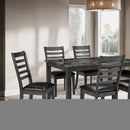 Adia 7 Pc Dinning Table Set Grey & Brown