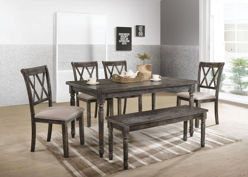 Claudia II Weathered Gray Dining Table image