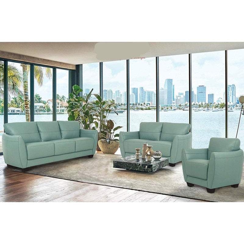 Valeria Watery Leather 3-Piece Living Room Set image